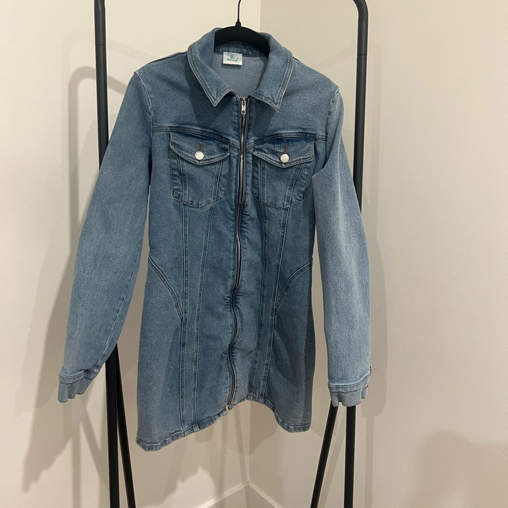 Blue Denim Long Jacket